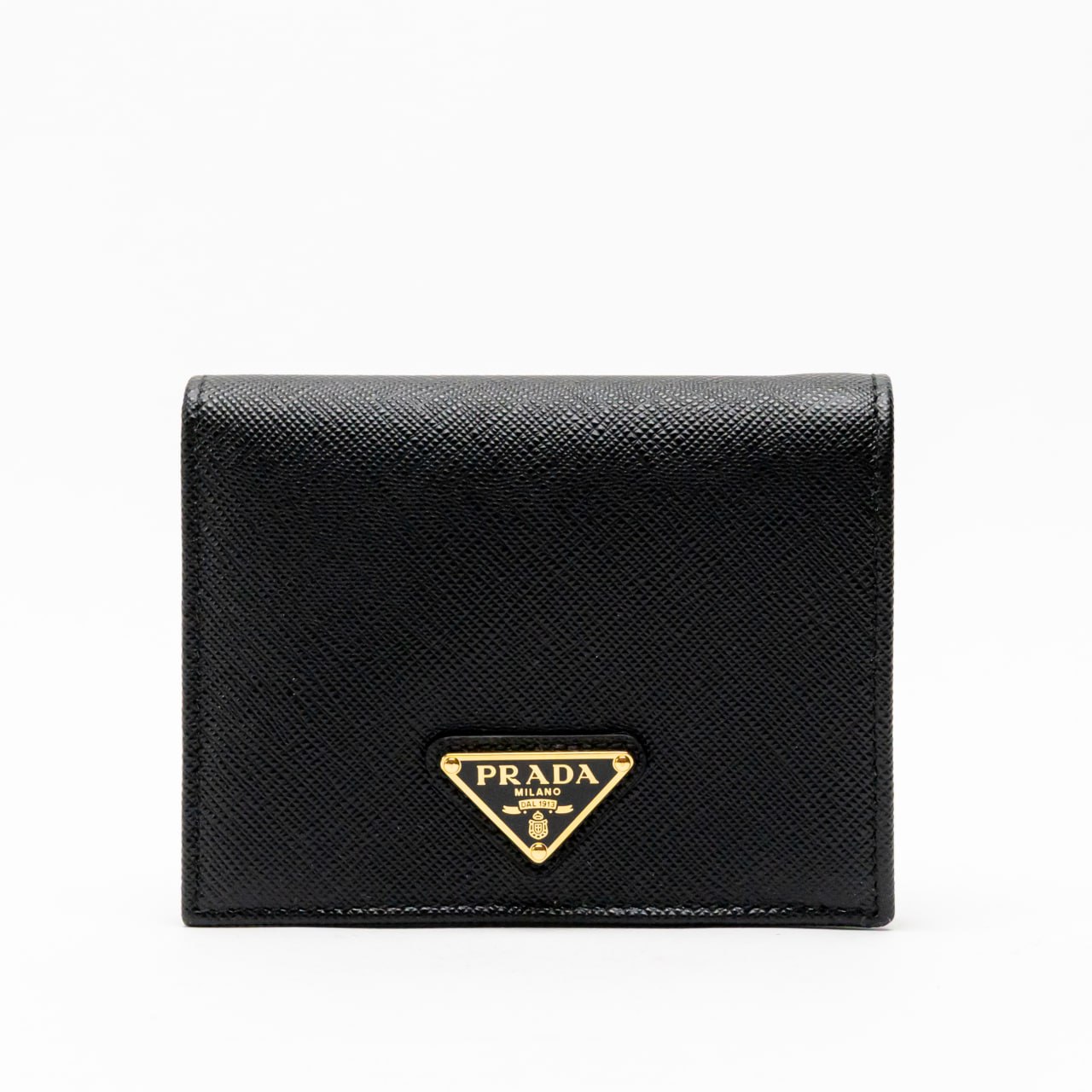 Prada Perforated Leather Compact Wallet Prada Small Saffiano