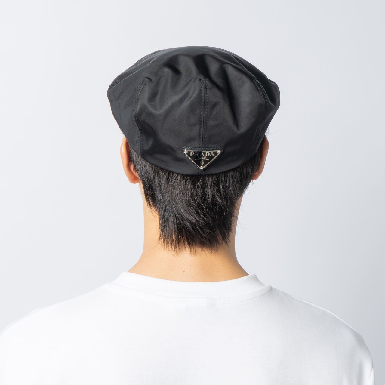 Prada Beret Hat Beret Prada Black size S International in Polyester - 47625793 main image 4