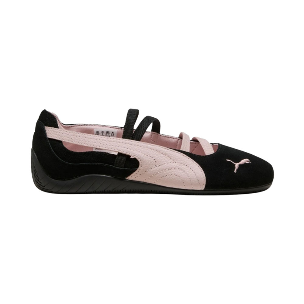 Puma Speedcat Ballet Leather Shoes Black Mauve Mist Pink Women