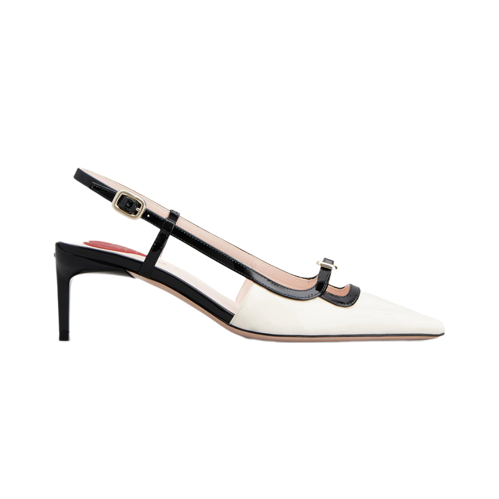サンダル・ミュール Roger Vivier VIV CANARD MINI BUCKLE SLING BACK DEC 55 Roger Vivier Viv Canard Mini Buckle Sling Back Dec 55 Roger