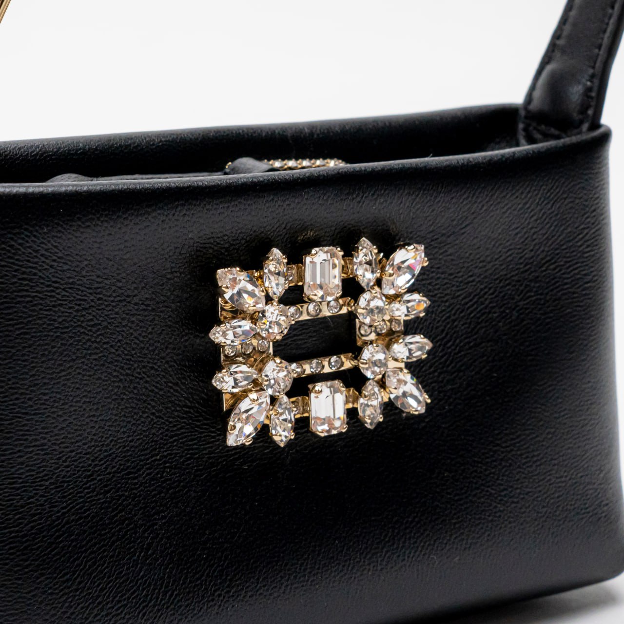 Roger Vivier RV Nightlily Charm Nappa Leather Micro Bag