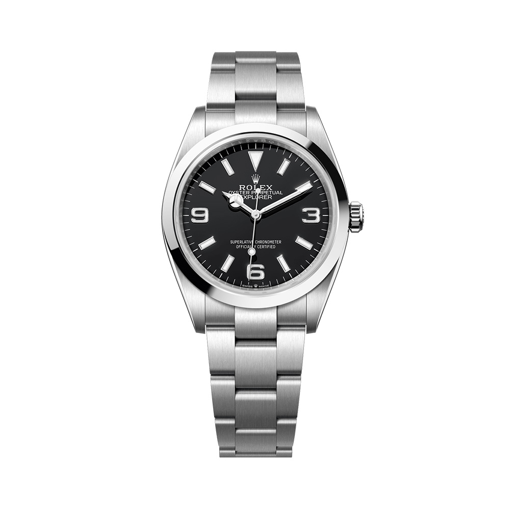 Rolex Explorer 36 - 124270 Black Oystersteel – voilà.id