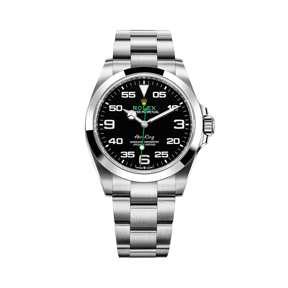 Dial Air King Double Rolex Air-King 126900 Black Dial Oystersteel