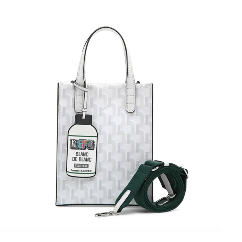ROSA.K Cabas Monogram S Tote Bag White – voilà.id