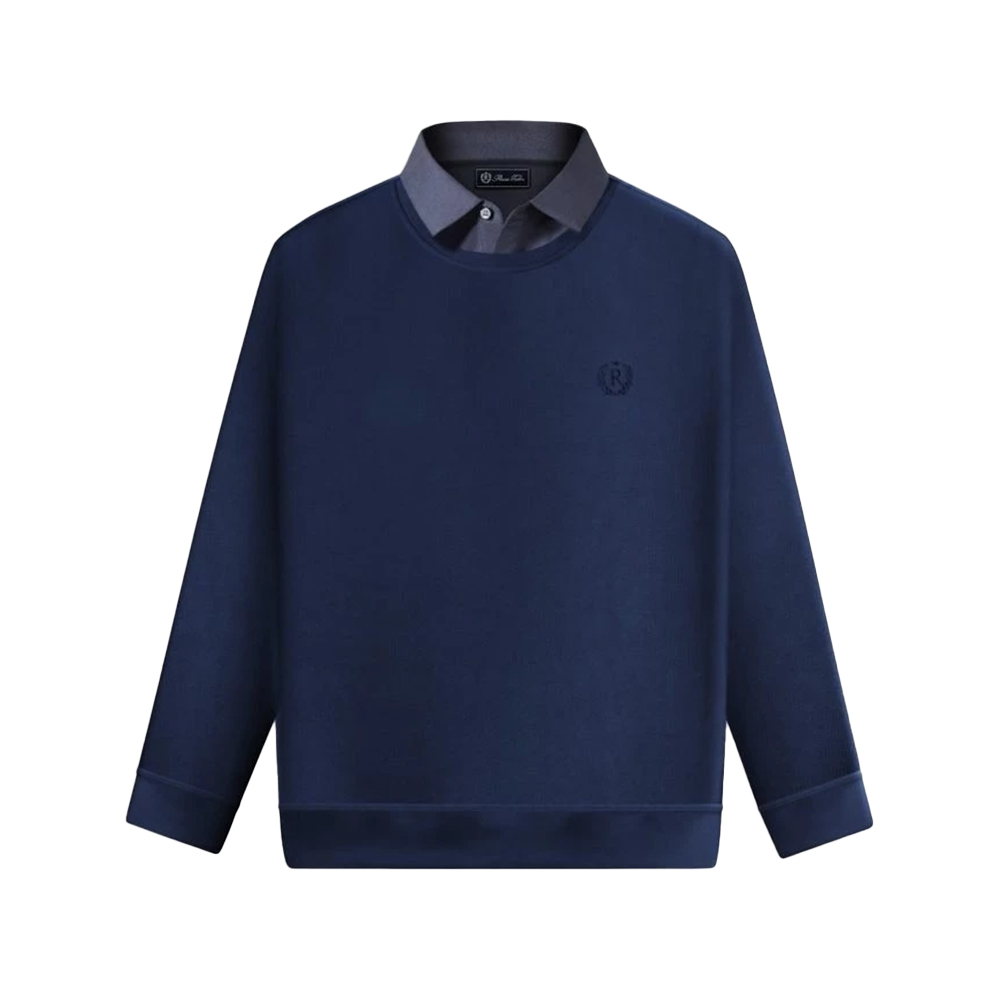 RUCAS Tailor Crewneck Two In One Sweater Navy – voilà.id