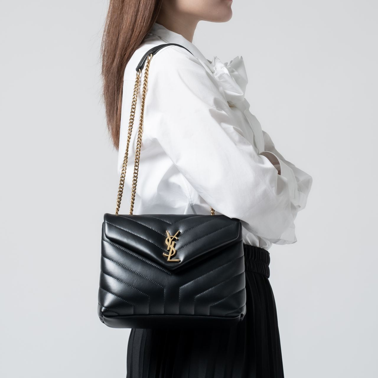 【関税&送料込】Saint Laurent Lou Lou Small Bag LOULOU MINI in lambskin | Saint Laurent | YSL SG