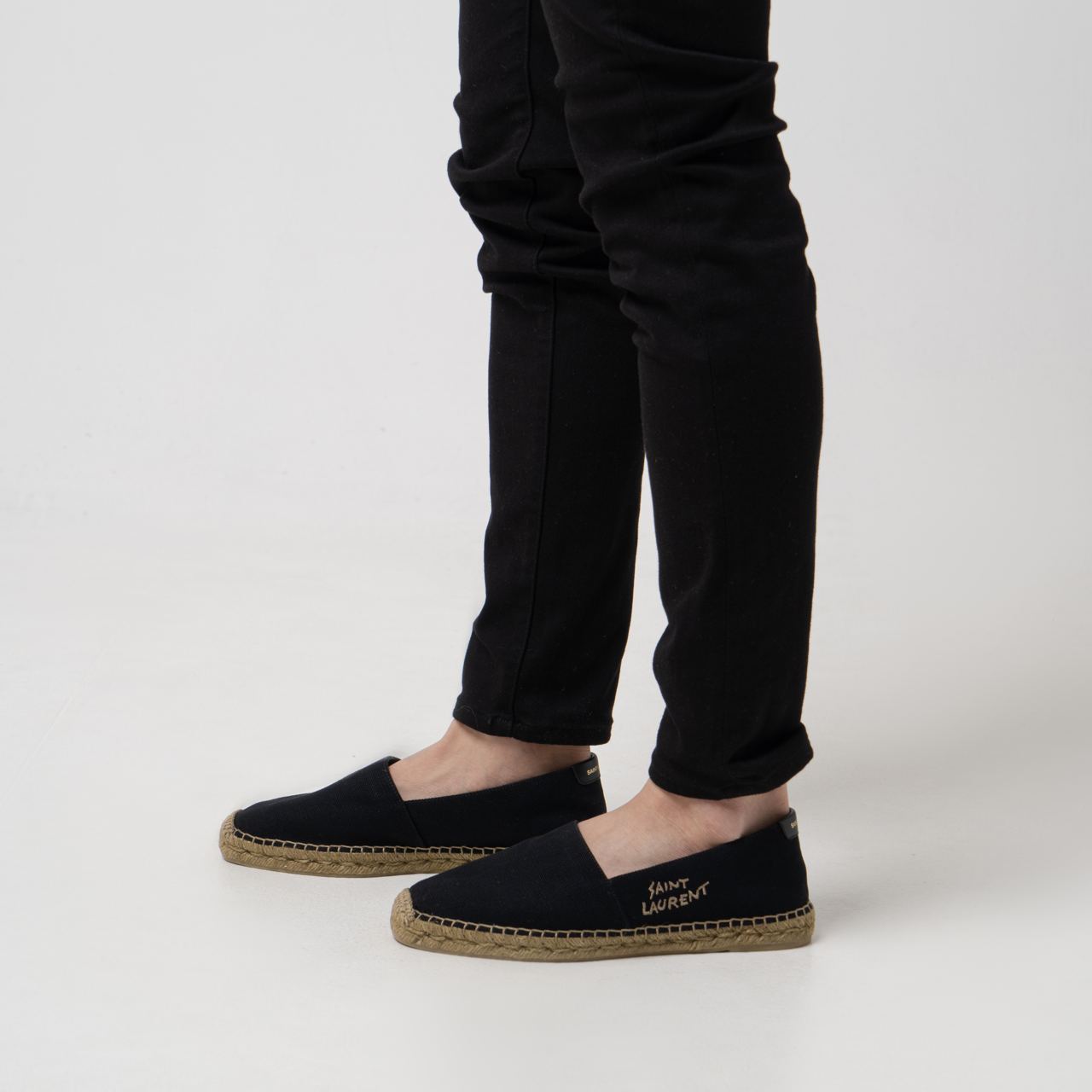 Espa Embroidered in Canvas Black