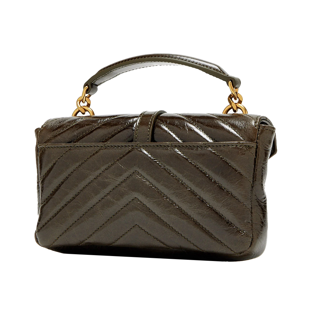 Tas Ysl College Bag Green Ysl Large Flap Bag Saint Laurent YSL