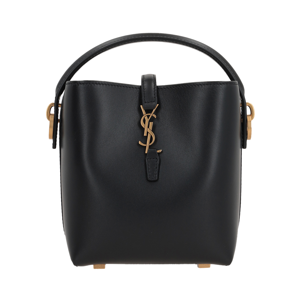 Saint Laurent Le 37 Mini Bucket Bag Shiny Leather Black Saint Laurent Le 37 Mini Bucket Bag Shiny Leather Black