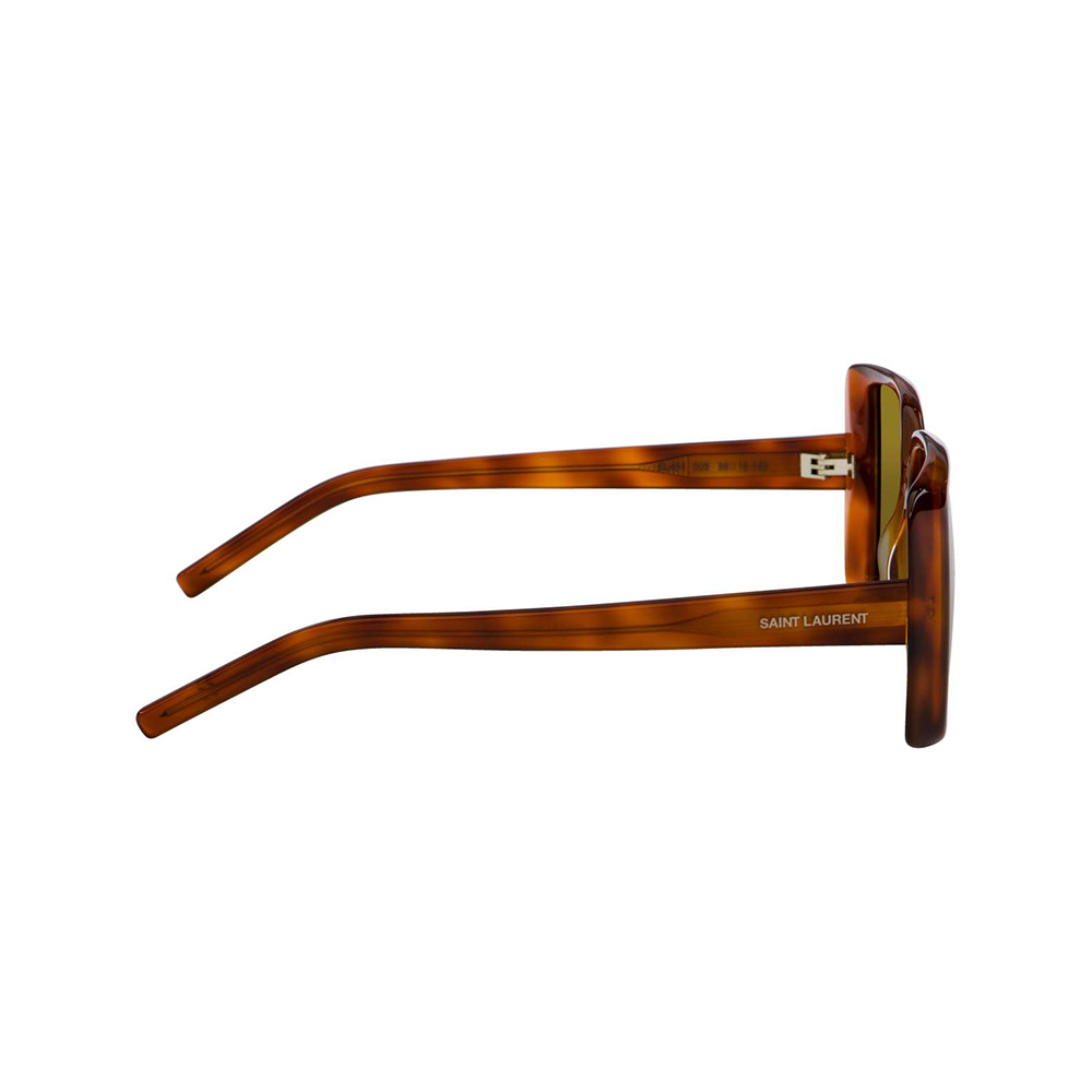 Saint Laurent SL451 005 Sunglasses Light Havana Square Frame, Brown Lenses Saint Laurent SL451 005 Light Havana/Brown 56-16-140  main image 2