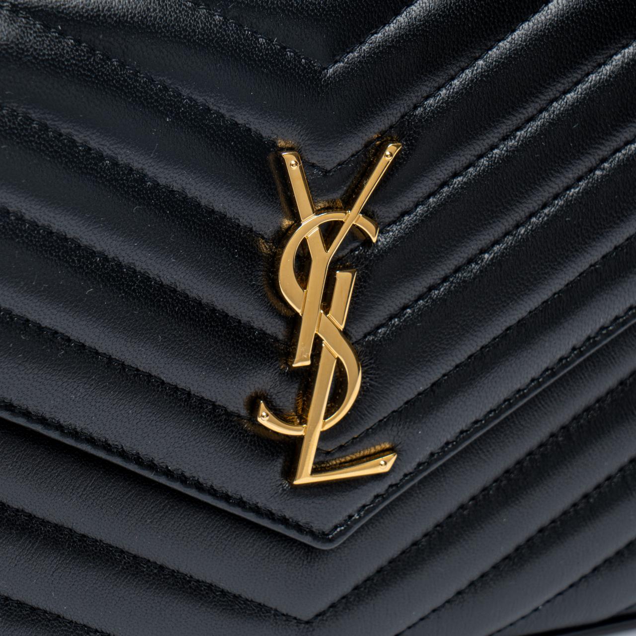 Saint Laurent Woc 22 Cassandre Metalasse Lambskin Black Ghw – voilà.id