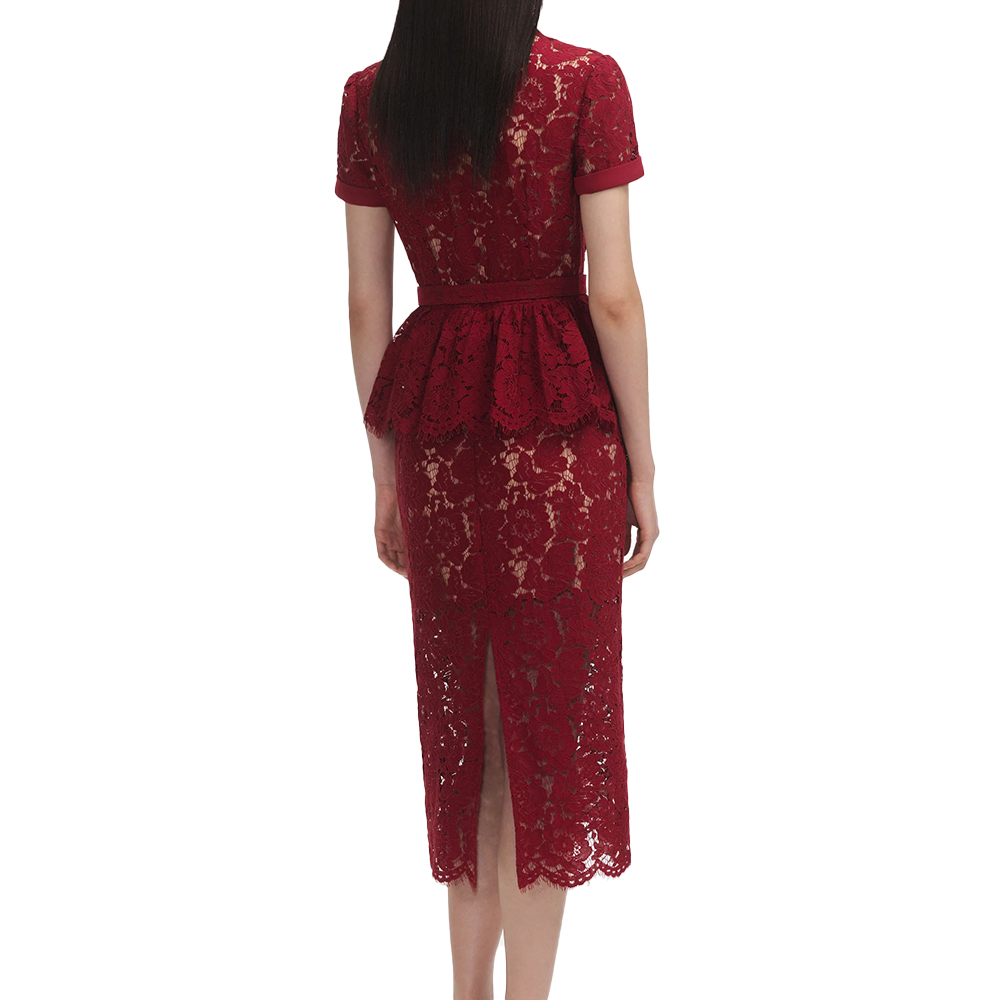 chinese dress ladies Elegant Lace Floor-Length Prom Dress with Open Back – The Dress Outlet