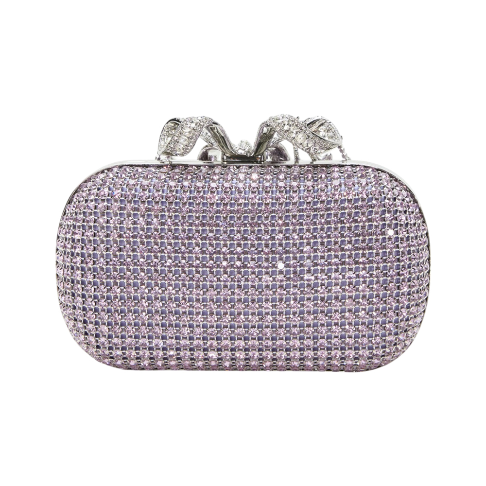 クラッチバッグ SELF-PORTRAIT Woman Clutch Violet PF25319AL LILAC Self-Portrait Chainmail clutch bag for Women - Purple in UAE