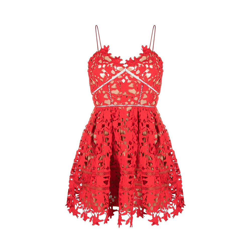 strapless open back dress Gothic Red Dress for Evening with Corset Back main image 0