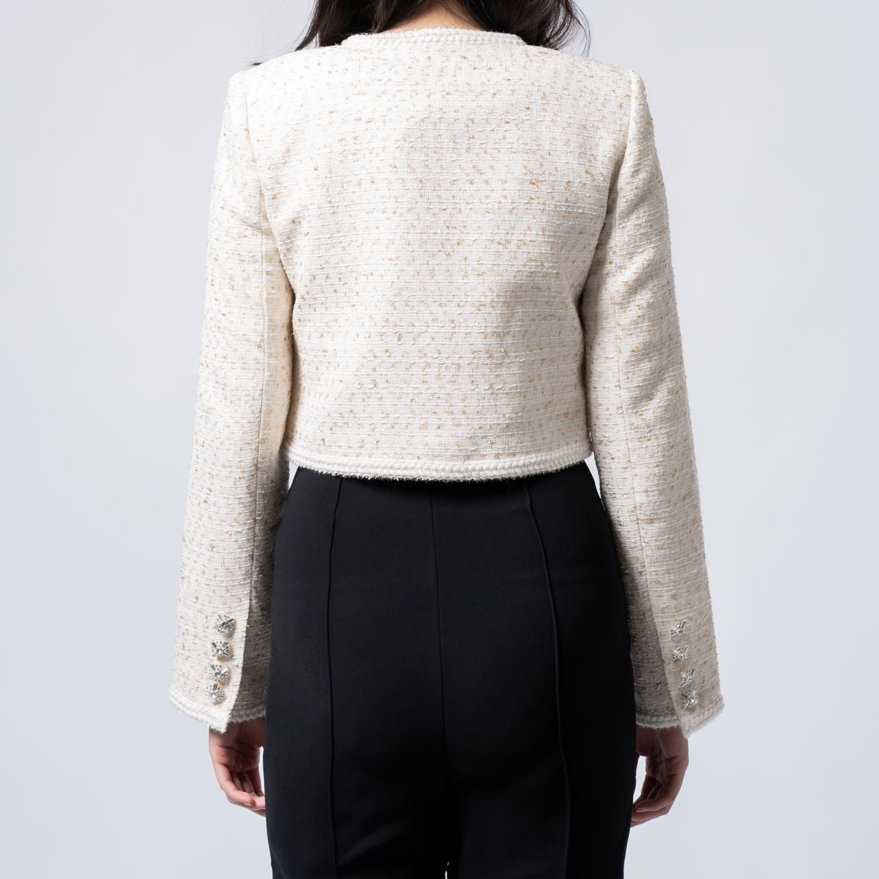 【関税&送料込】Self Portrait Boucle Fabric Blazer With Jewe Self Portrait Crystal Boucle Jacket Cream – voilà.id