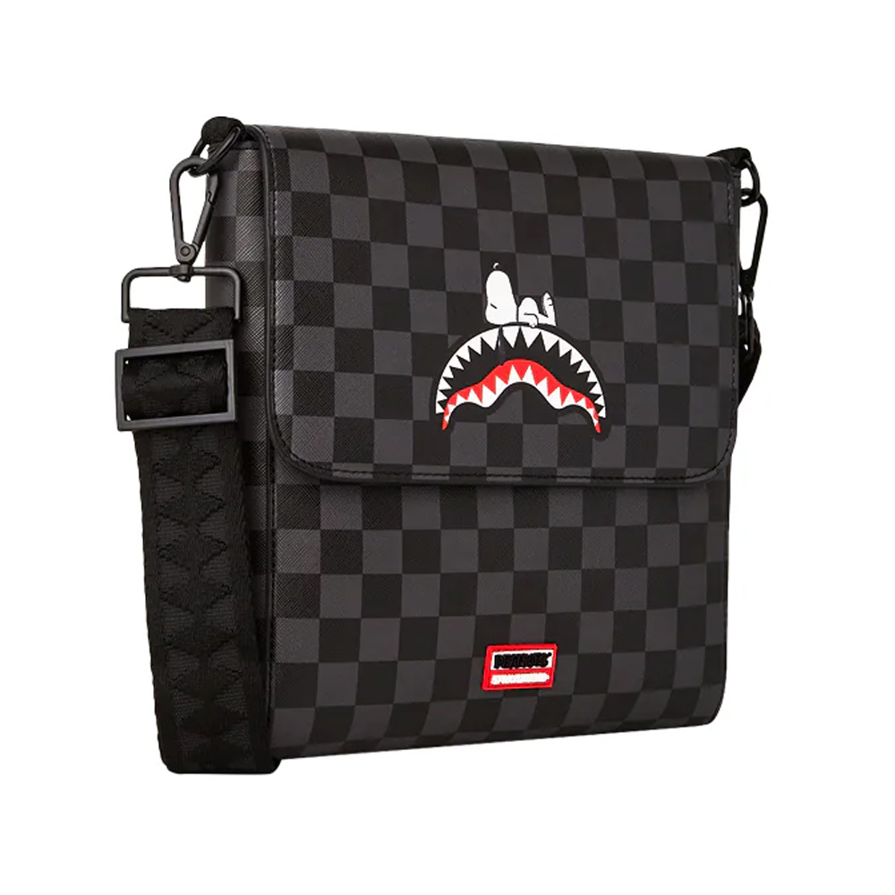 Sprayground Lenticular Effects Messenger Sling Bag Brown