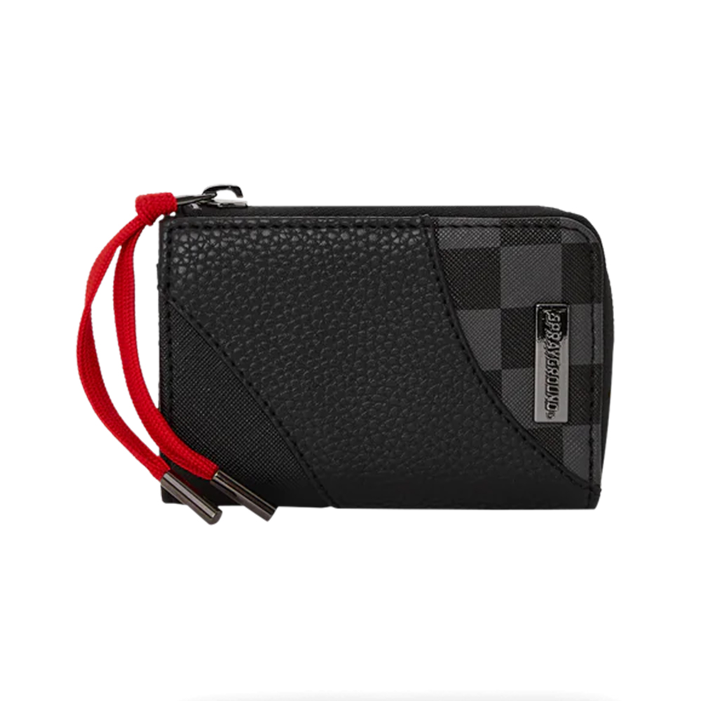 Sprayground Raceway Shadow Phantom Zipper Wallet Black – voilà.id