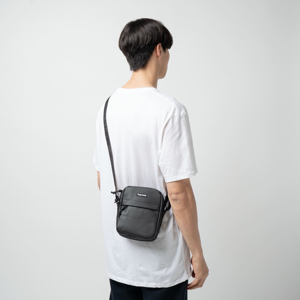Supreme Leather Shoulder Bag 