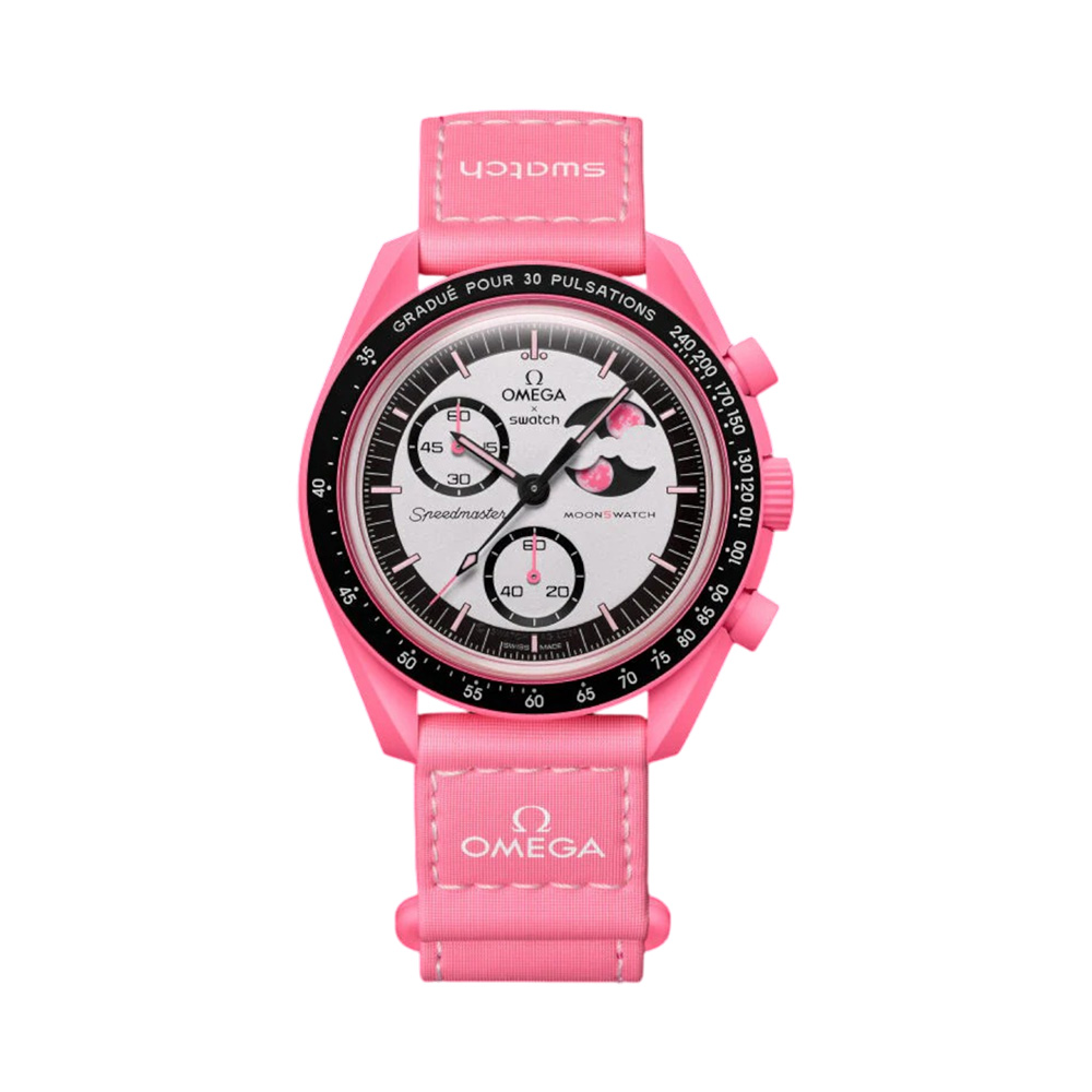時計 MISSION PINK MOONPHASE SO33P700 omega x swatch Bioceramic MoonSwatch MISSION TO THE PINK