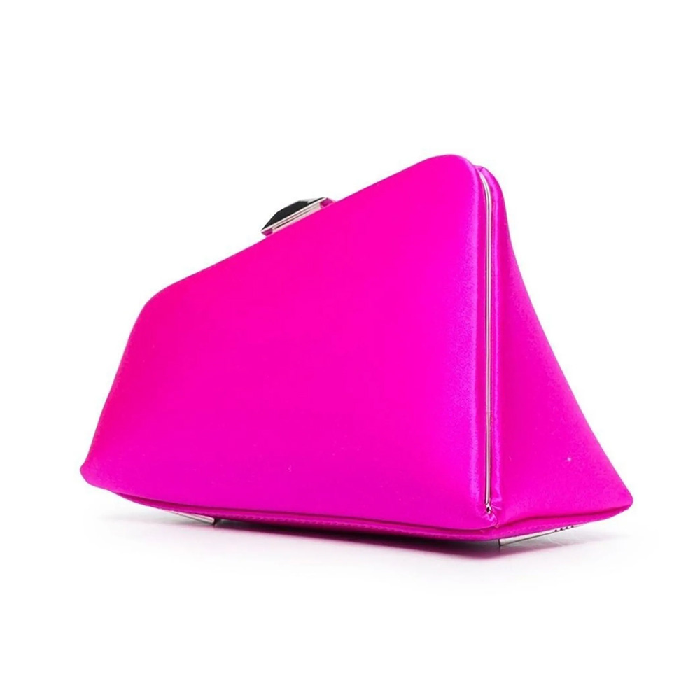 The Attico '8.30 PM' Oversized Clutch In Calf Leather