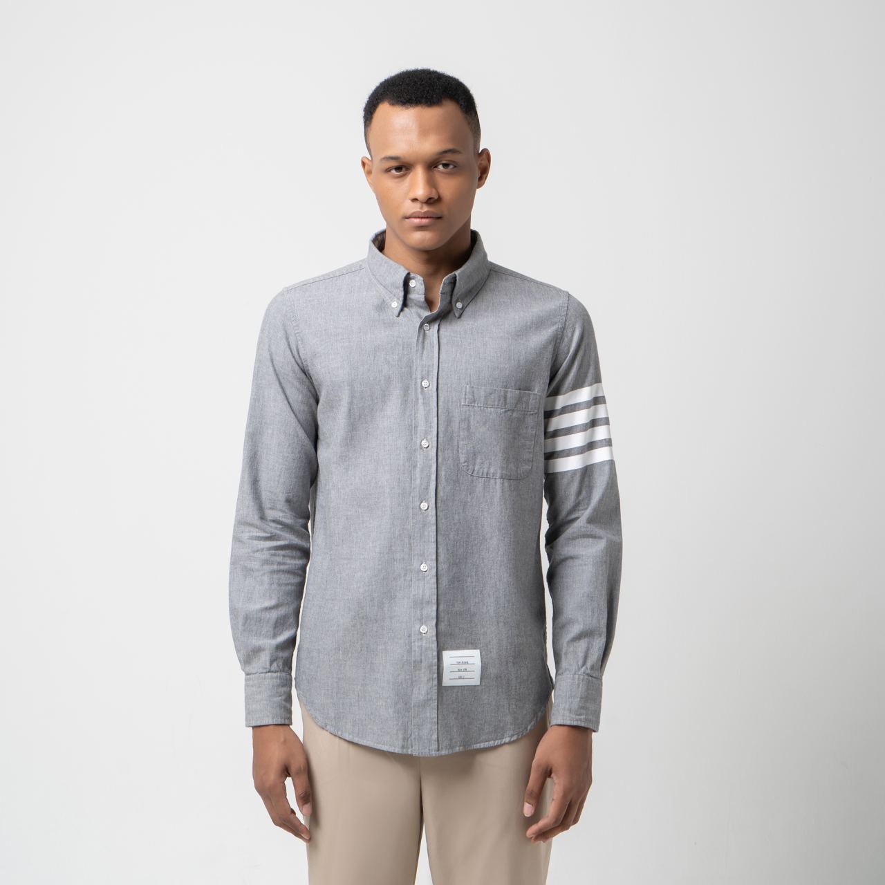 andmary Sharon ribbon tops gray トップス Sharon ribbon tops