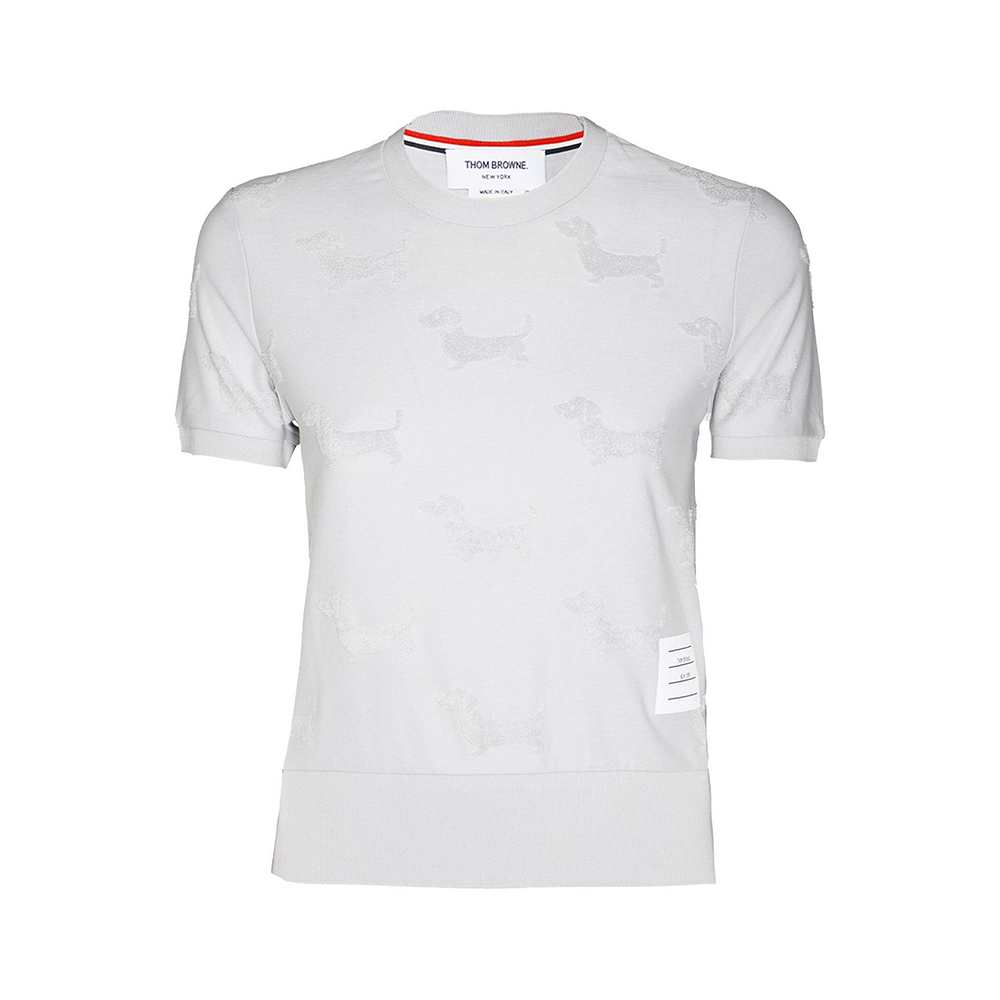 THOM BROWNE★Cotton Milan short sleeve HECTOR T-shirt Thom Browne Cotton Milano Short Sleeve Hector Tee