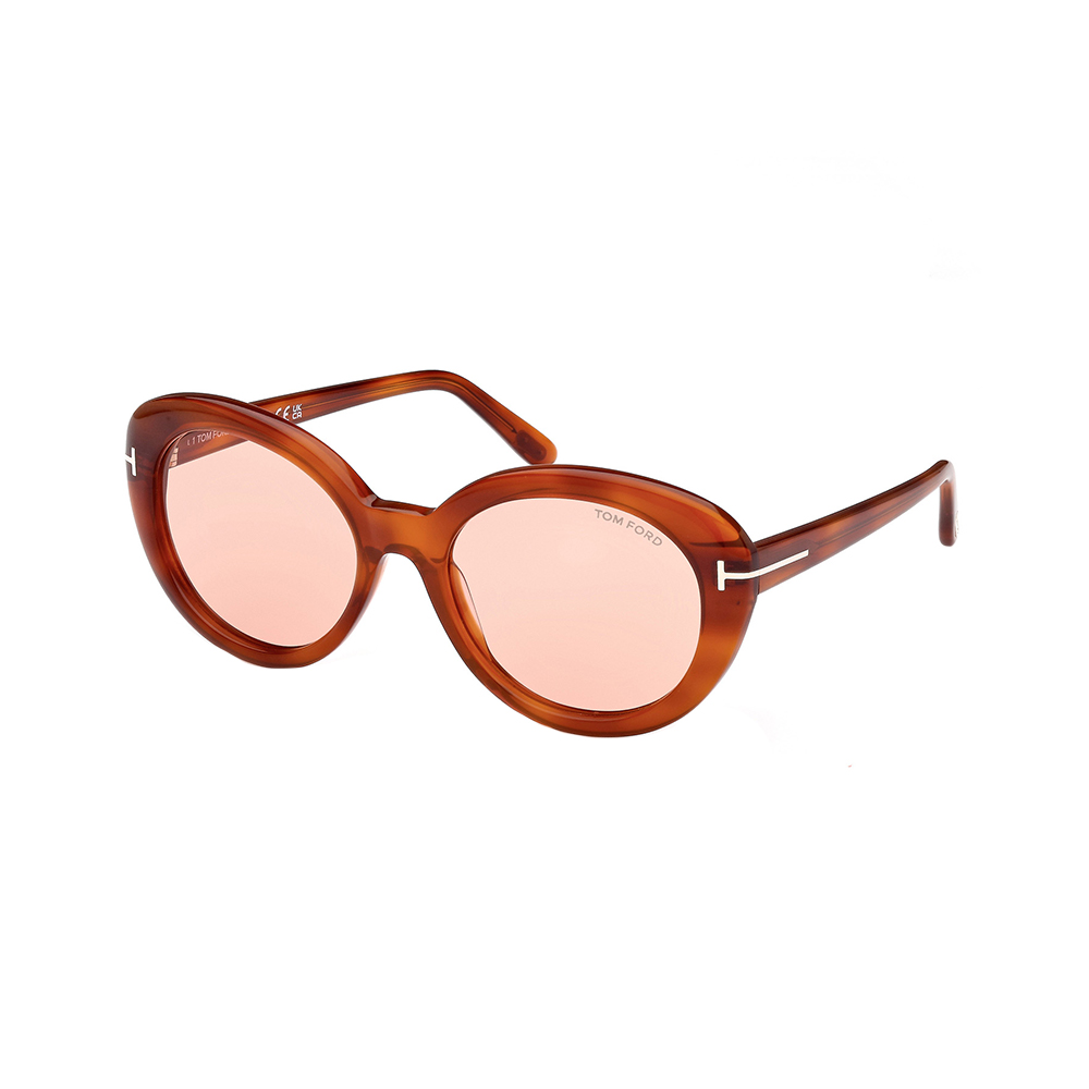 Tom Ford Lily Tinted Cat Eye Sunglasses Blonde Havana – voilà.id display picture 1