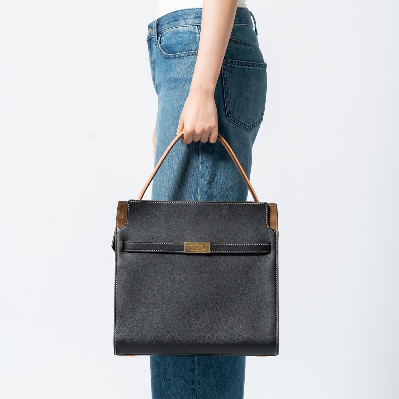 Tory Burch Lee Radziwill Double Bag Black –