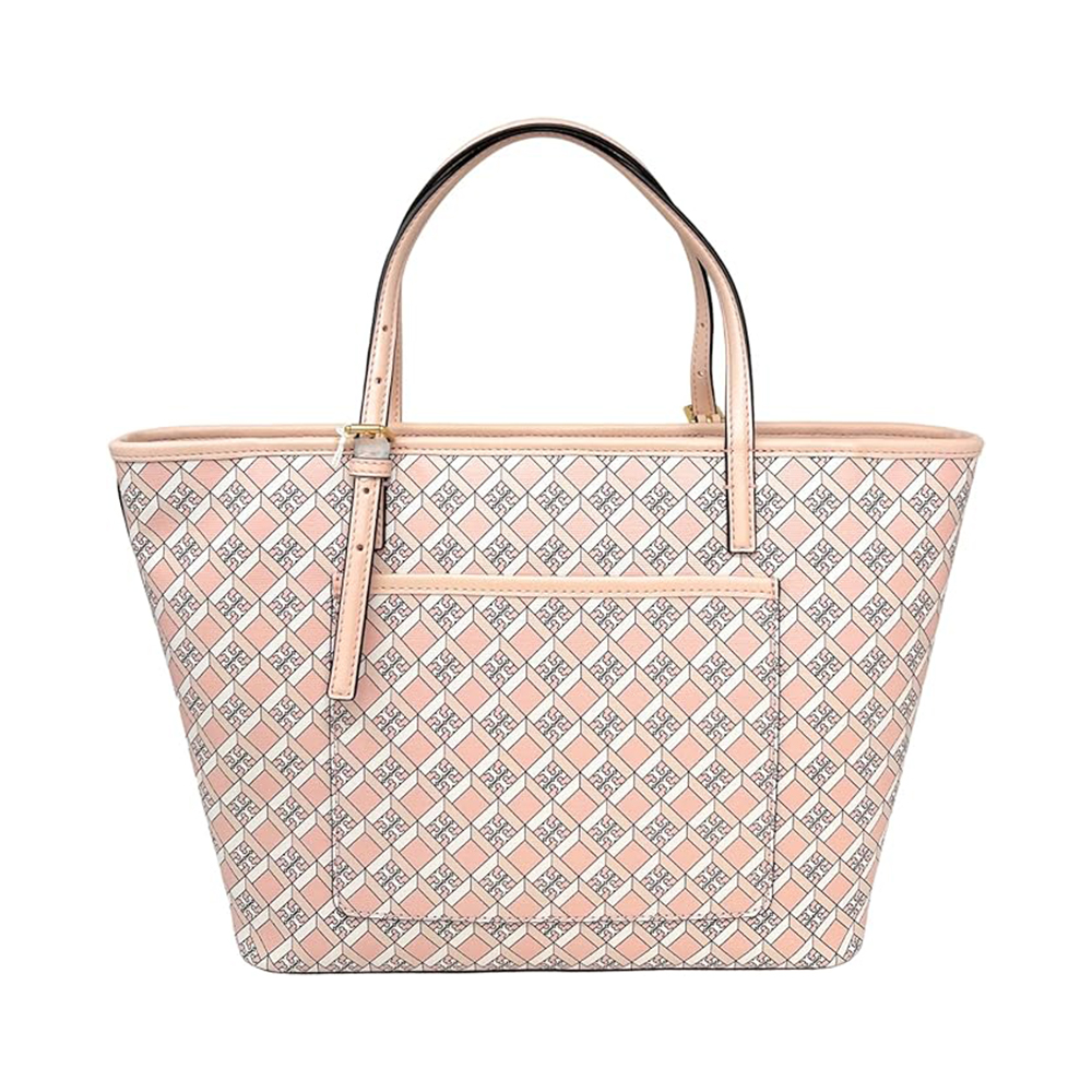 Tory Burch Geo Logo Allover Tote Bag Mini Grey – voilà.id