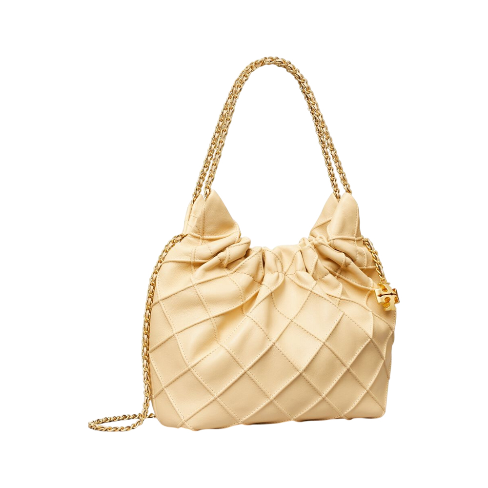 Tory Burch Fleming Chain Mini Hobo Bag Black – voilà.id