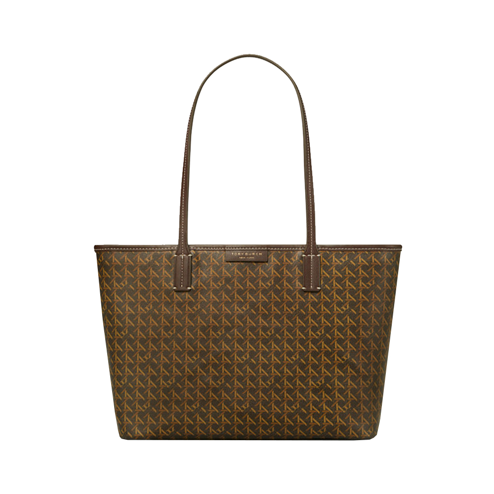 新品！　ZFB2 | Tote Bag B4/14\" PC 81542 Tory Burch Ever-Ready Coated Canvas Zip Small Tote Bag Zinc