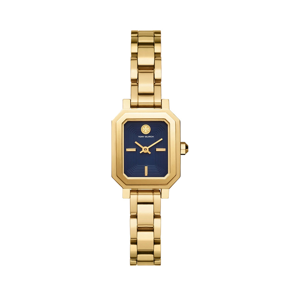 Tory Burch Robinson Mini 22mm Watch Gold/Navy – voilà.id