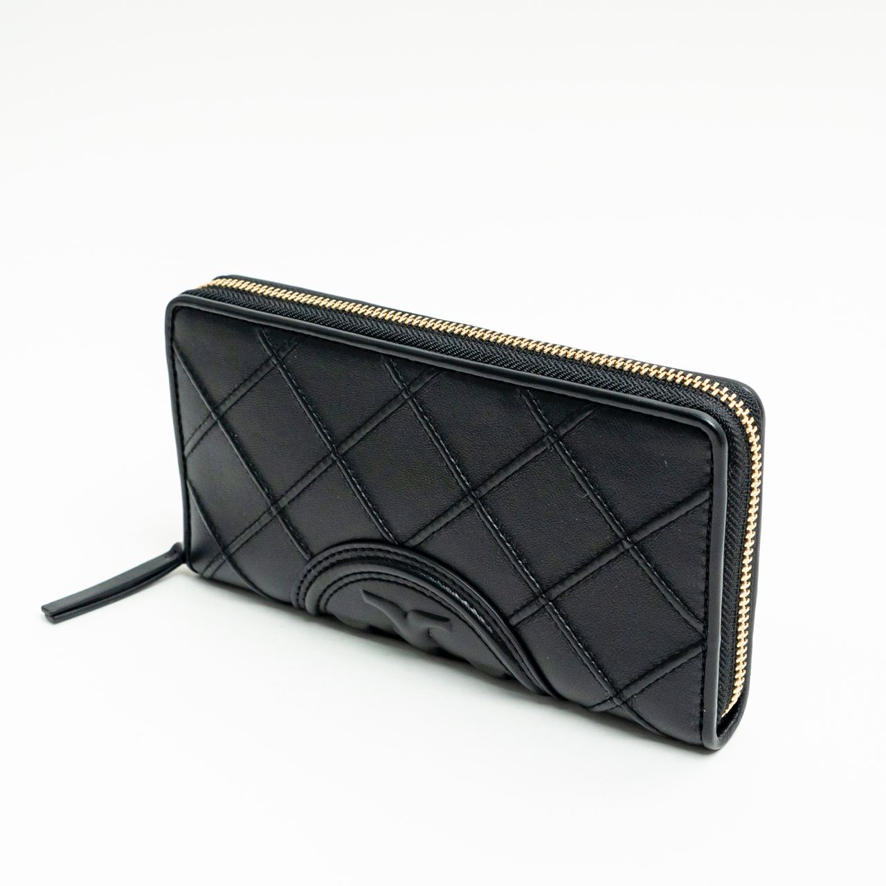 Tory Burch Fleming Soft Zip Continental Wallet Black – voilà.id
