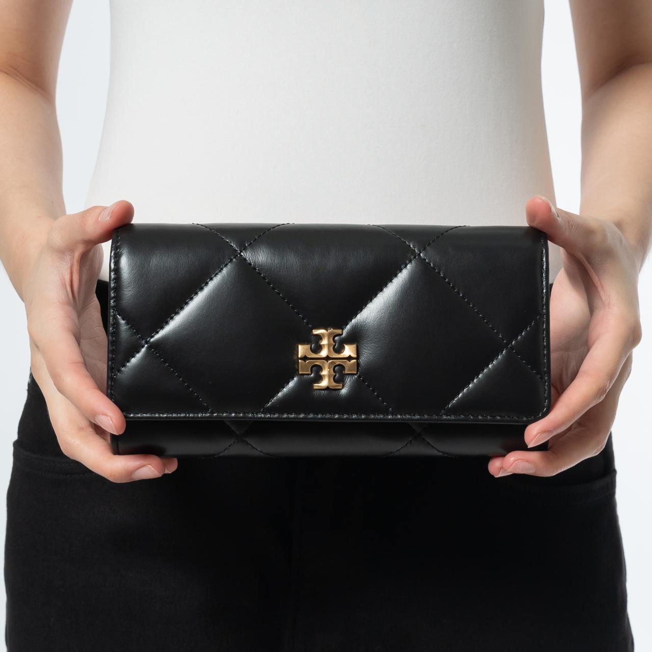 Tory Burch Kira Flap Wallet Black – voilà.id