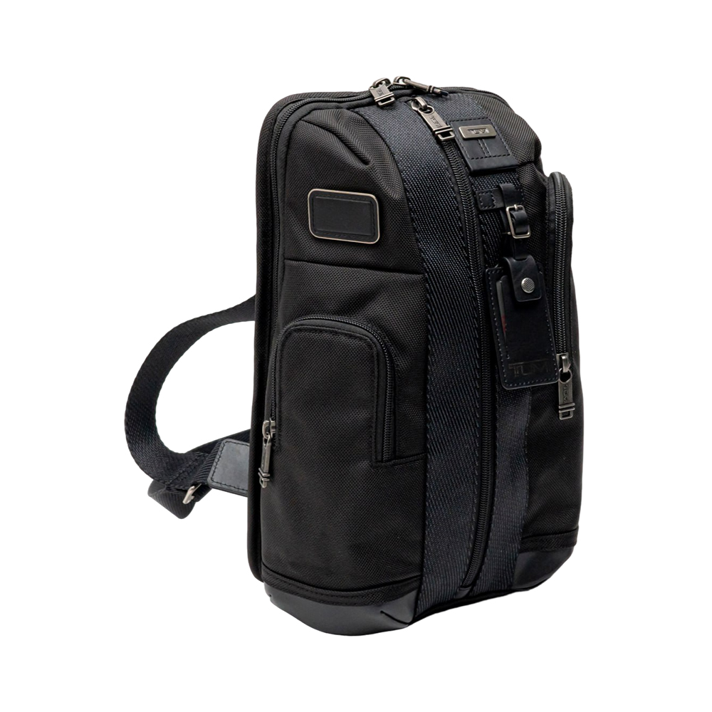 Tumi Higgins Sling Bag Black Grey – voilà.id
