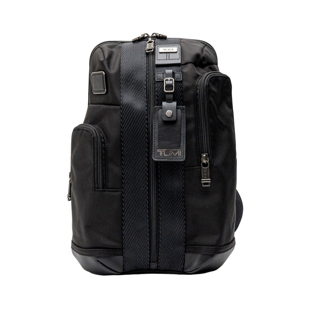 Tumi Higgins Sling Bag Canvas Black – voilà.id