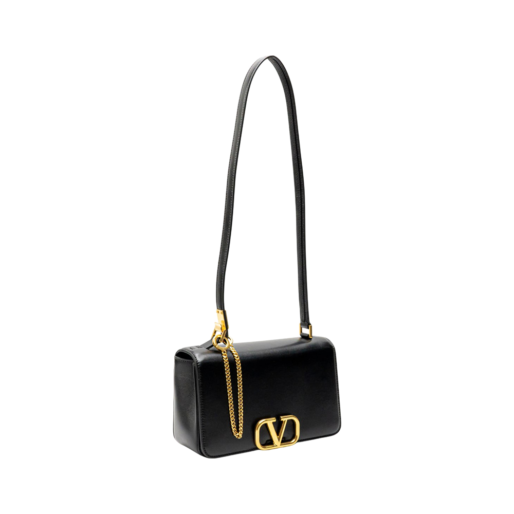 ショルダーバッグ・ポシェット Valentino Garavani Camel Leather Vlogo Shoulder Bag Vlogo leather crossbody bag Valentino Garavani Camel in