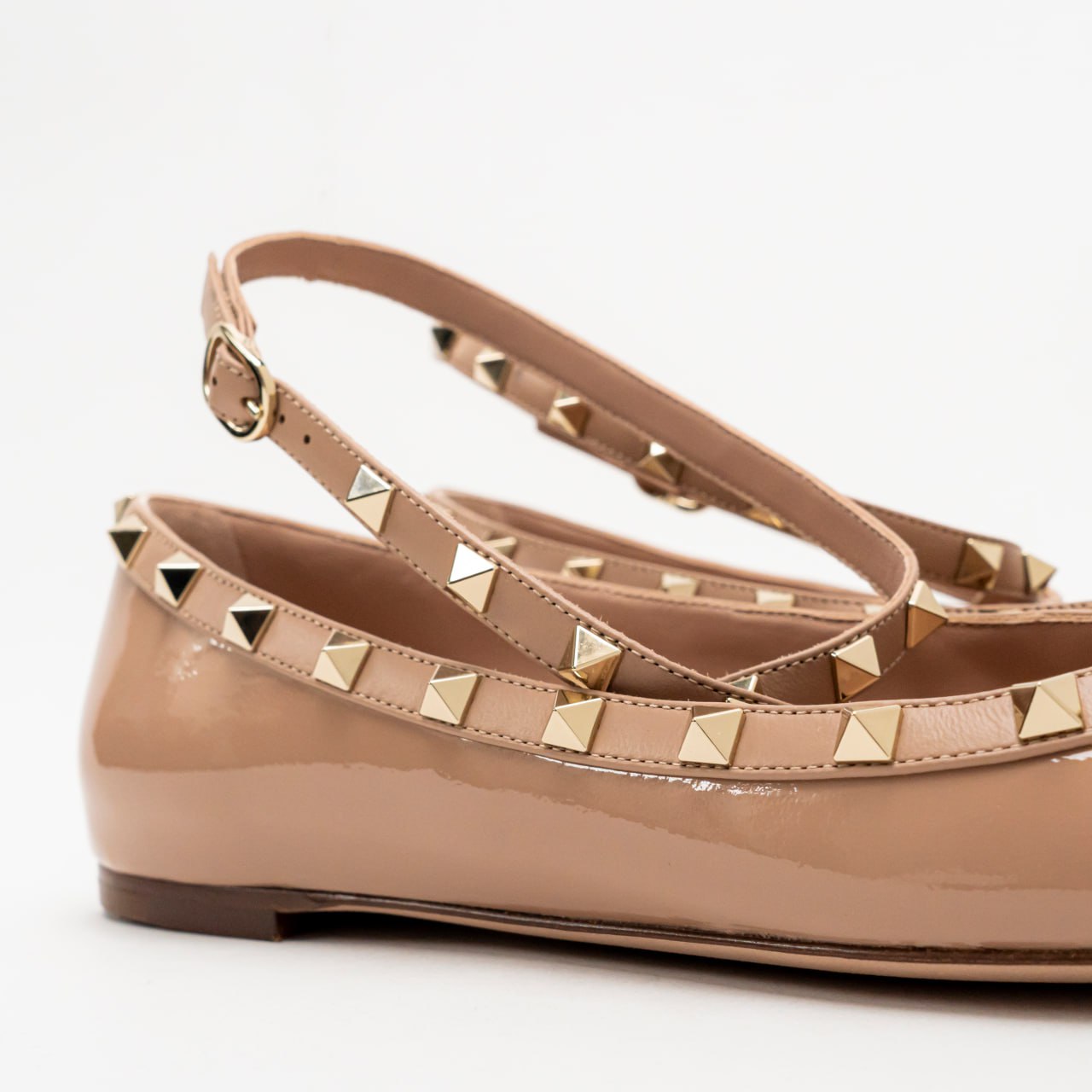 eureca Ballerina classic Semi-wide 27（Rockstud Patent Leather  