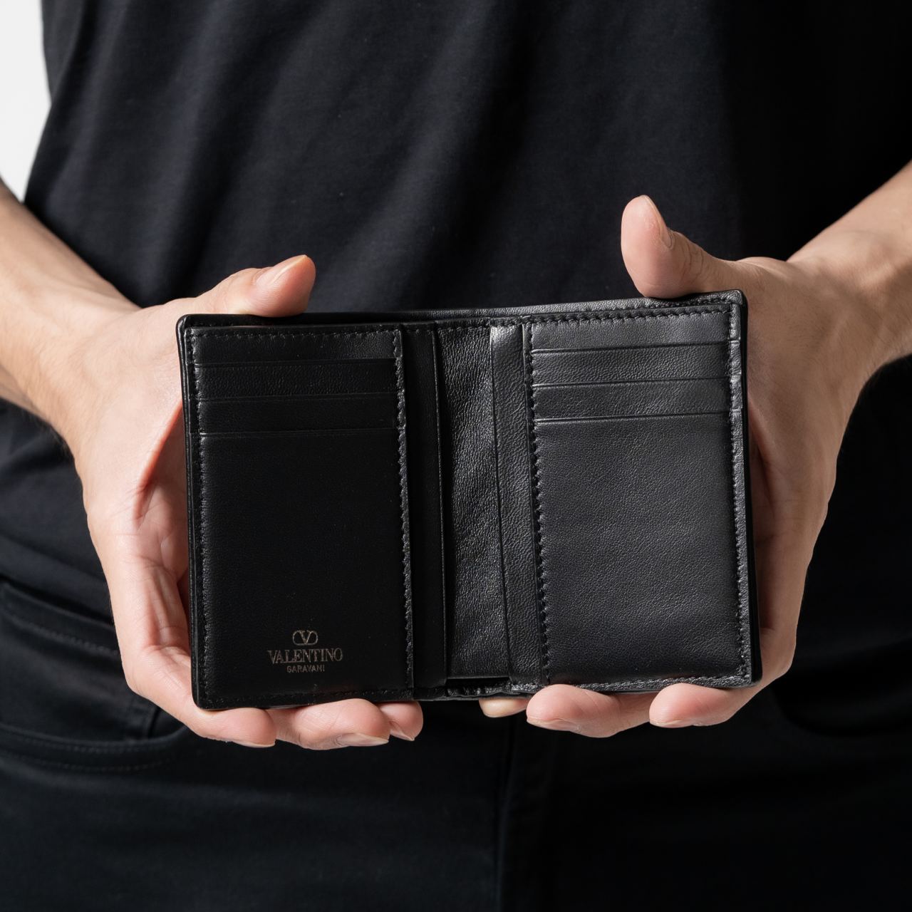 Valentino Garavani Toile Iconographe Bi-Fold Card Holder