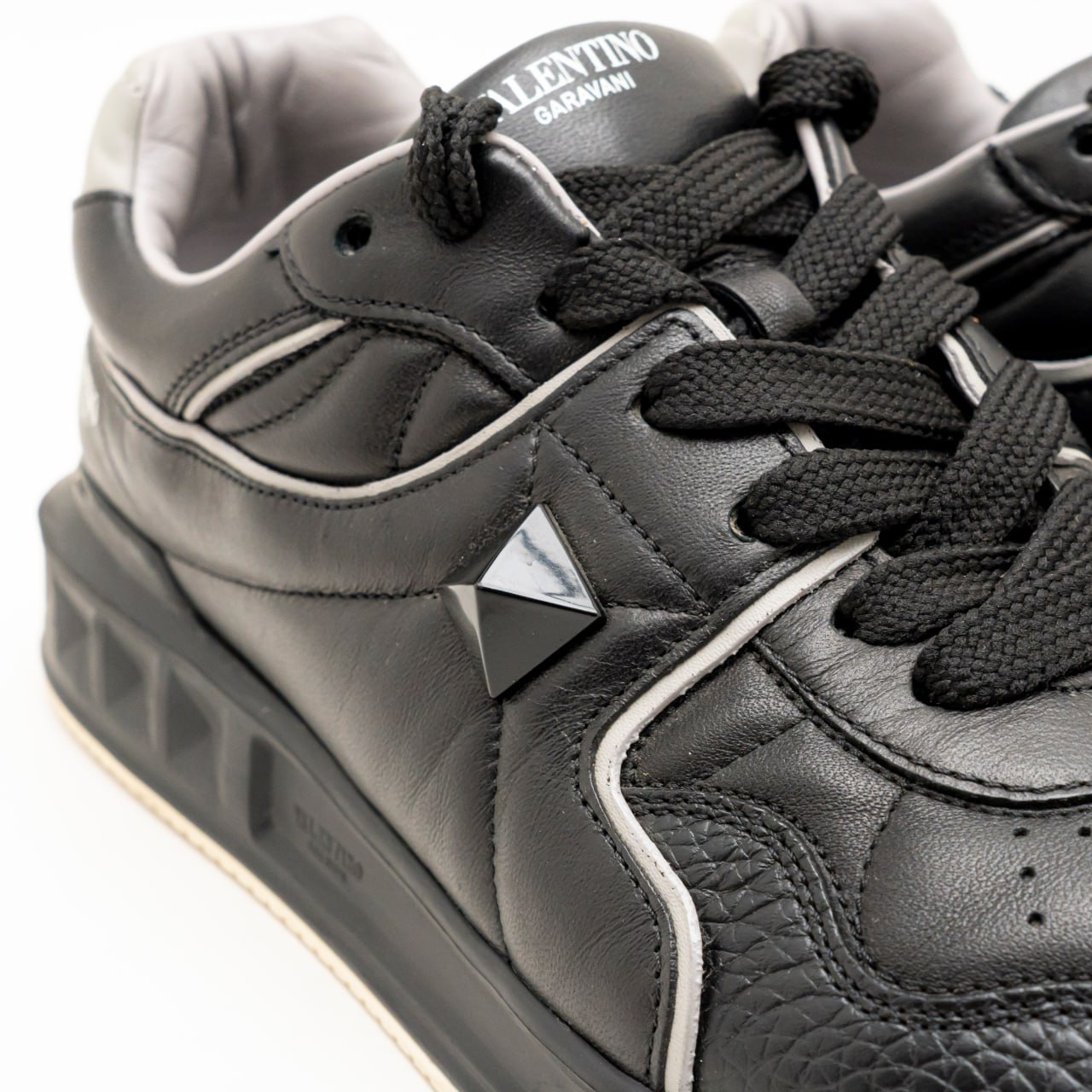 Valentino Garavani One Stud Nappa Leather Low-Top Sneaker