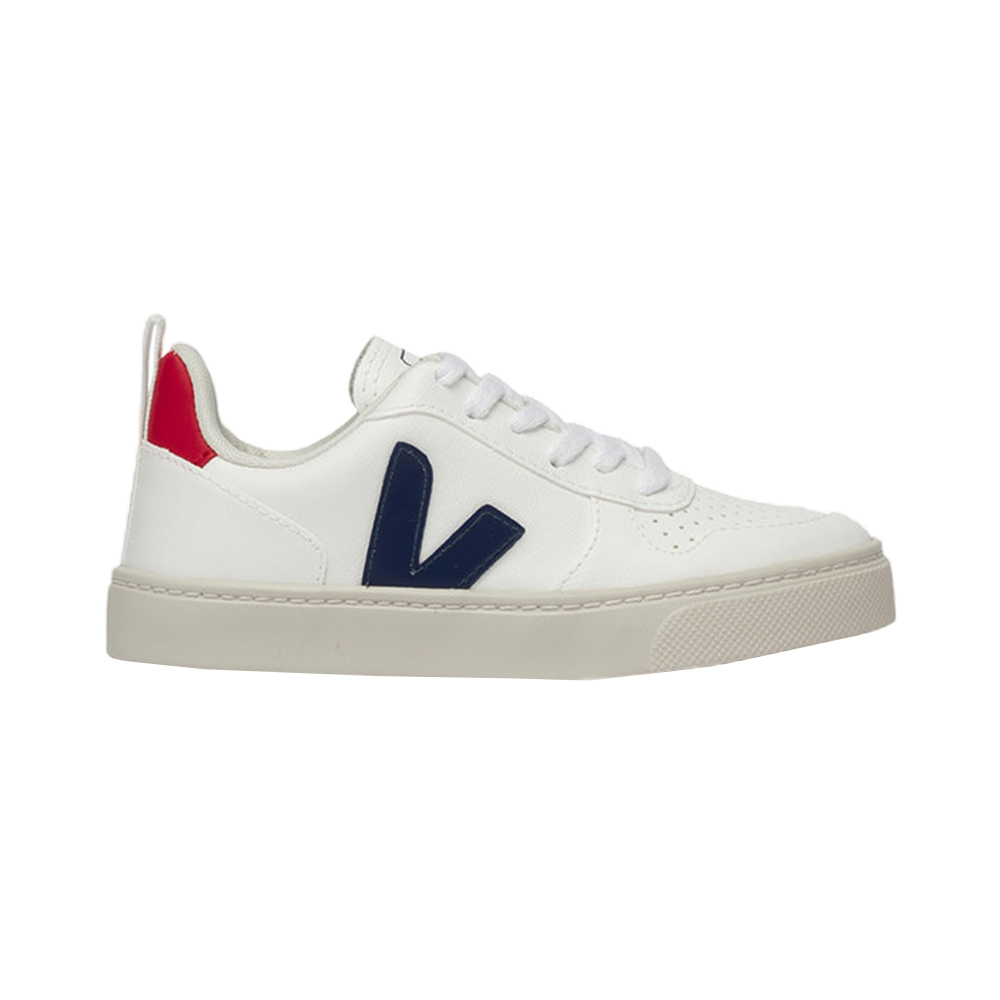 Veja Kids V-10 Laces Trainers in White