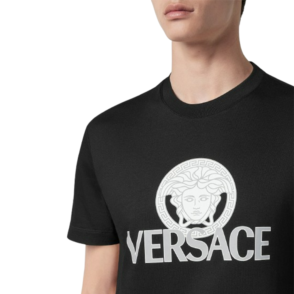 Versace Medusa Logo on The Front T-Shirt Black – voilà.id