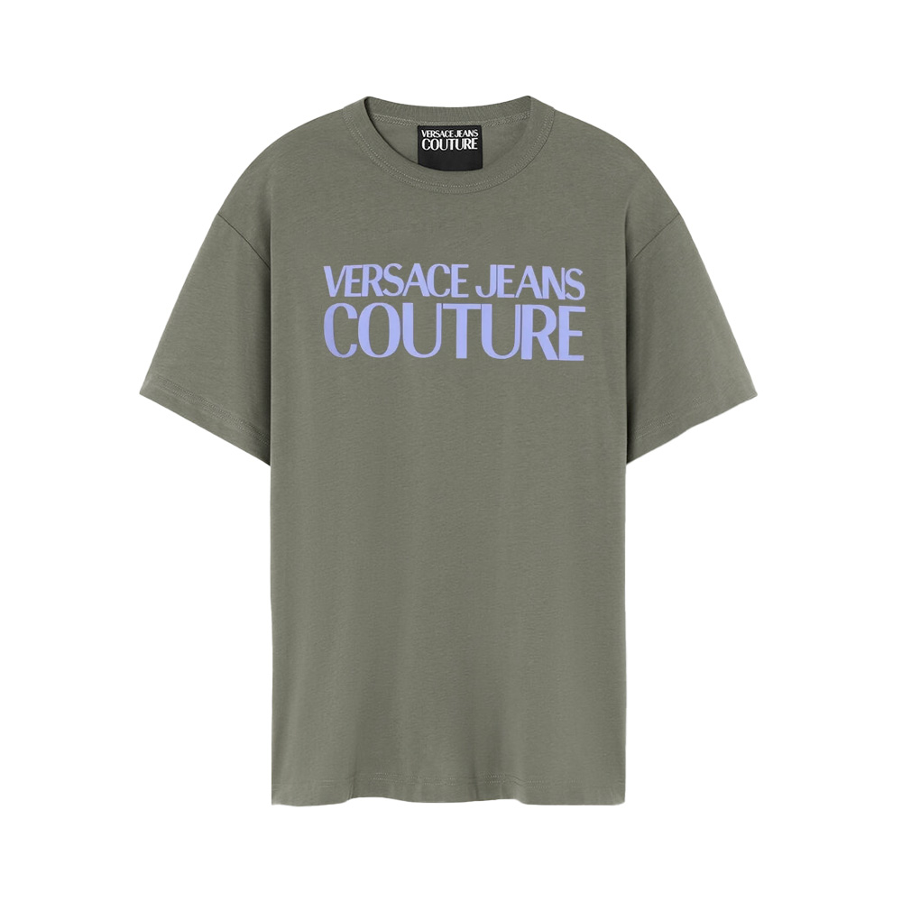 Tシャツ・カットソー VERSACE JEANS COUTURE Woman T-Shirt Green 78HAHC05CJ02C 166 Green Sequin T-shirt Versace Jeans Couture - Vitkac AS