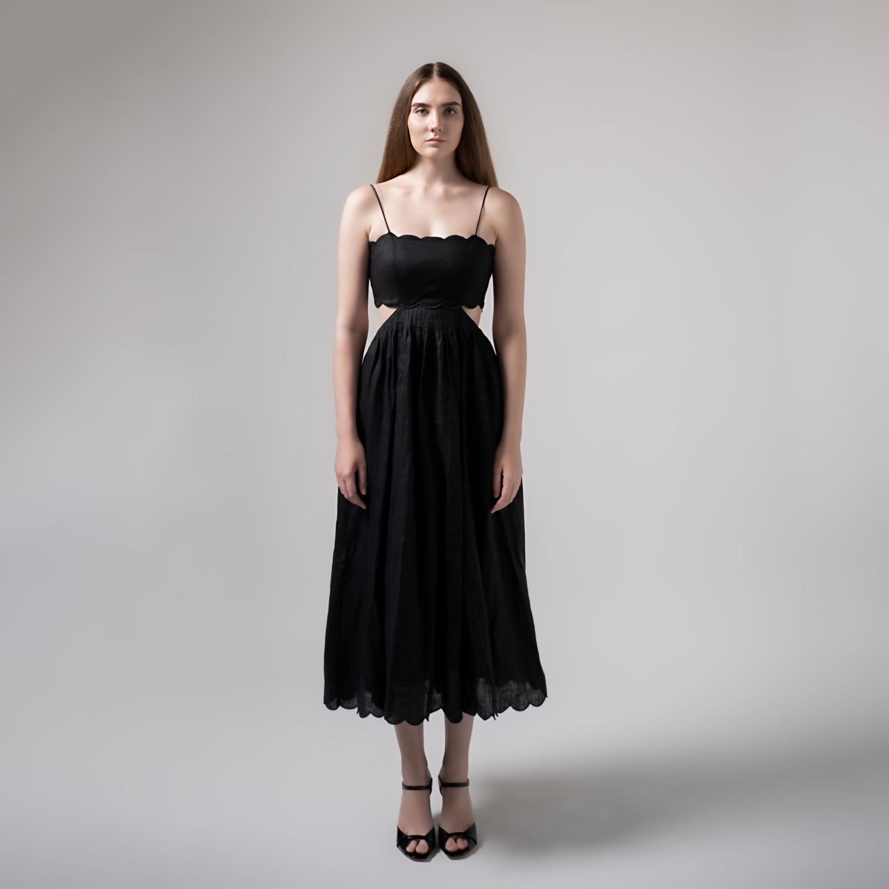 knee length dresses for ladies Rent ZIMMERMANN Jude Scallop Dress